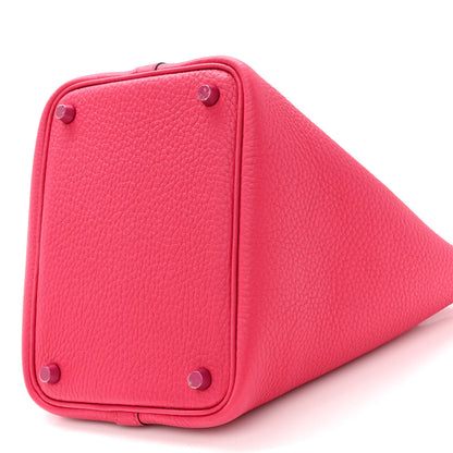 Hermes Taurillon Clemence Monochrome Picotin Lock 18 PM Rose Mexico 10 of 11