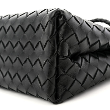 Bottega Veneta Nappa Intrecciato Small Andiamo Shoulder Bag Black 18 of 19