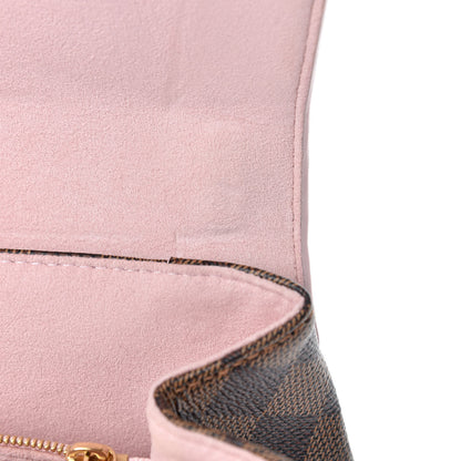Louis Vuitton Damier Ebene Caissa Clutch Rose Ballerine 11 of 12