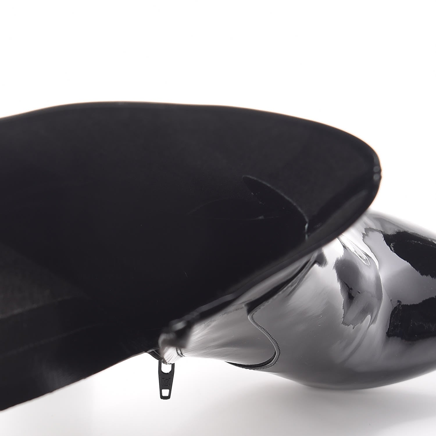 Louis Vuitton Patent Silhouette Ankle Boots 39.5 Black 6 of 7