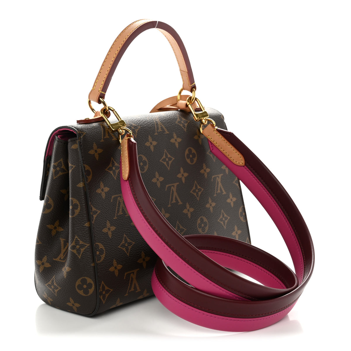 Louis Vuitton Monogram Cluny BB Bordeaux Fuchsia 3 of 10