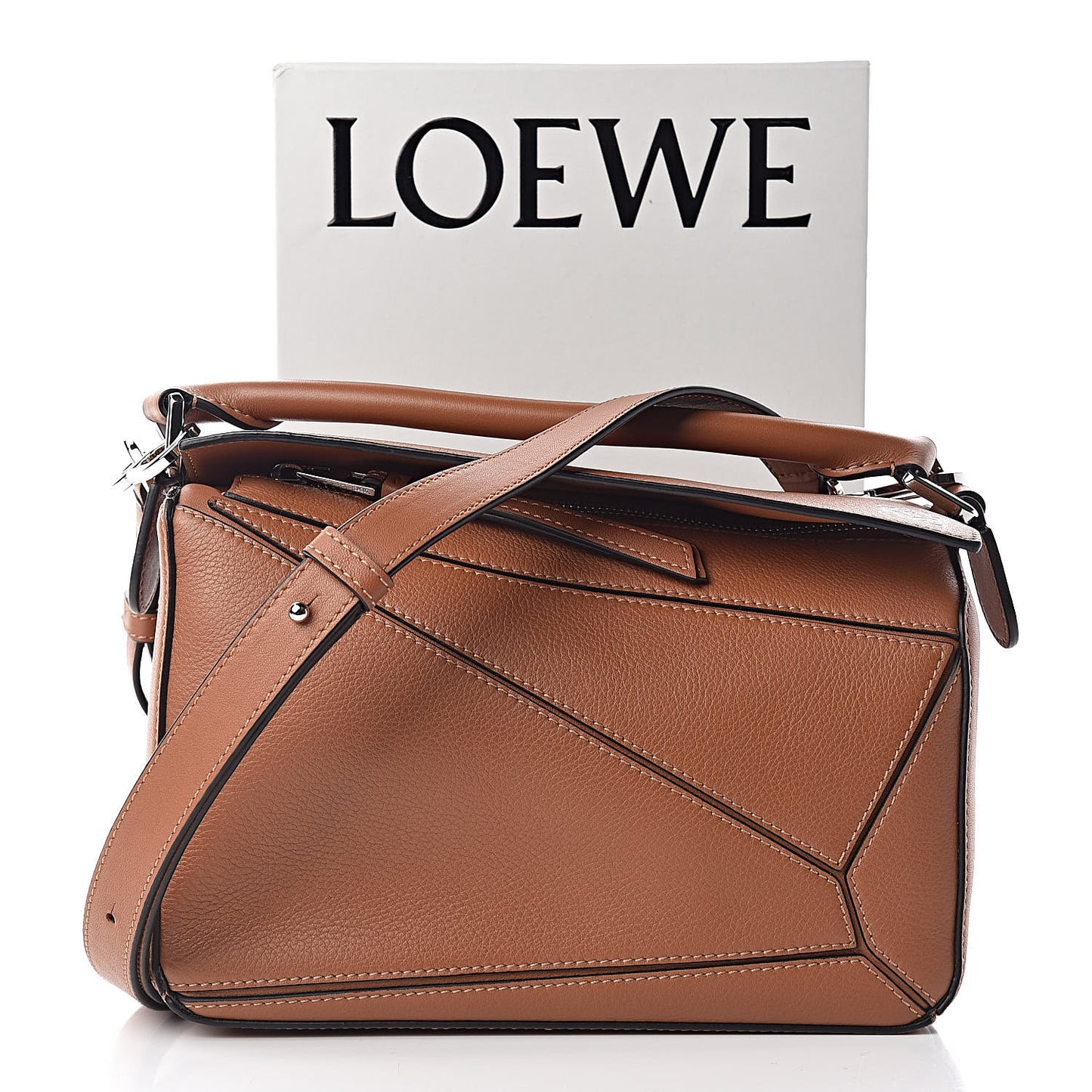 Calfskin Small Puzzle Bag Tan