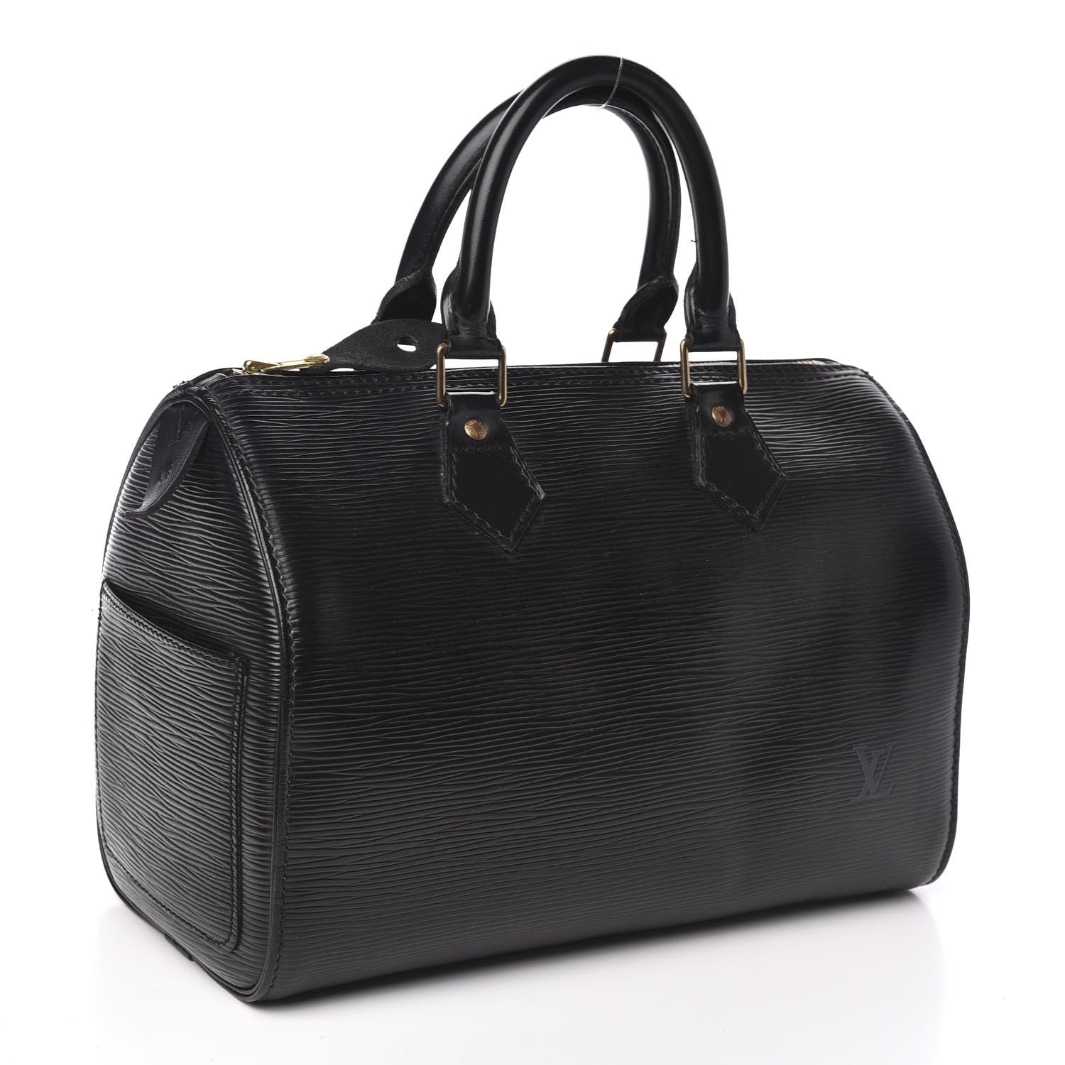 Louis Vuitton Epi Speedy 25 Black 3 of 14