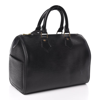 Louis Vuitton Epi Speedy 25 Black 3 of 14
