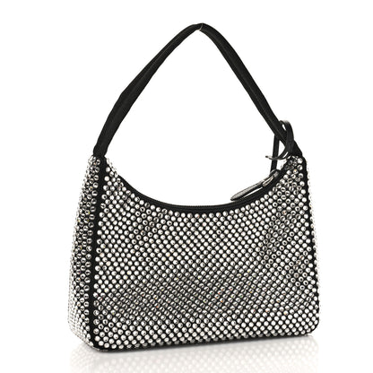Prada Satin Crystal Mini Re-Edition 2000 Bag Cristal 3 of 8