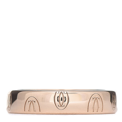 Cartier 18K Pink Gold 4mm Happy Birthday Band Ring 50 5.25 3 of 4