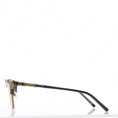 Gucci Acetate Metal Bamboo Sunglasses GG660S Black Yellow 3 of 7