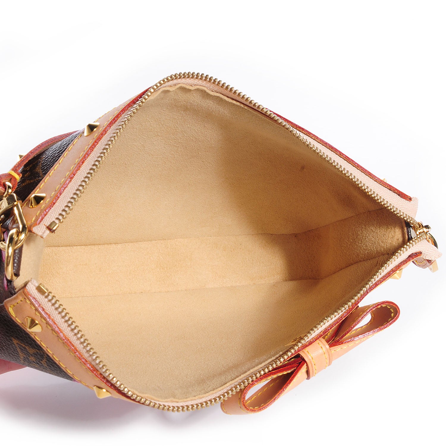 Louis Vuitton Monogram Cherry Blossom Pochette Accessories Brown 7 of 9