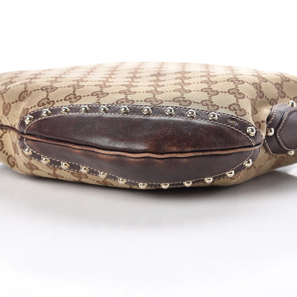 Gucci Monogram Pelham Studded Shoulder Bag Brown 10 of 19