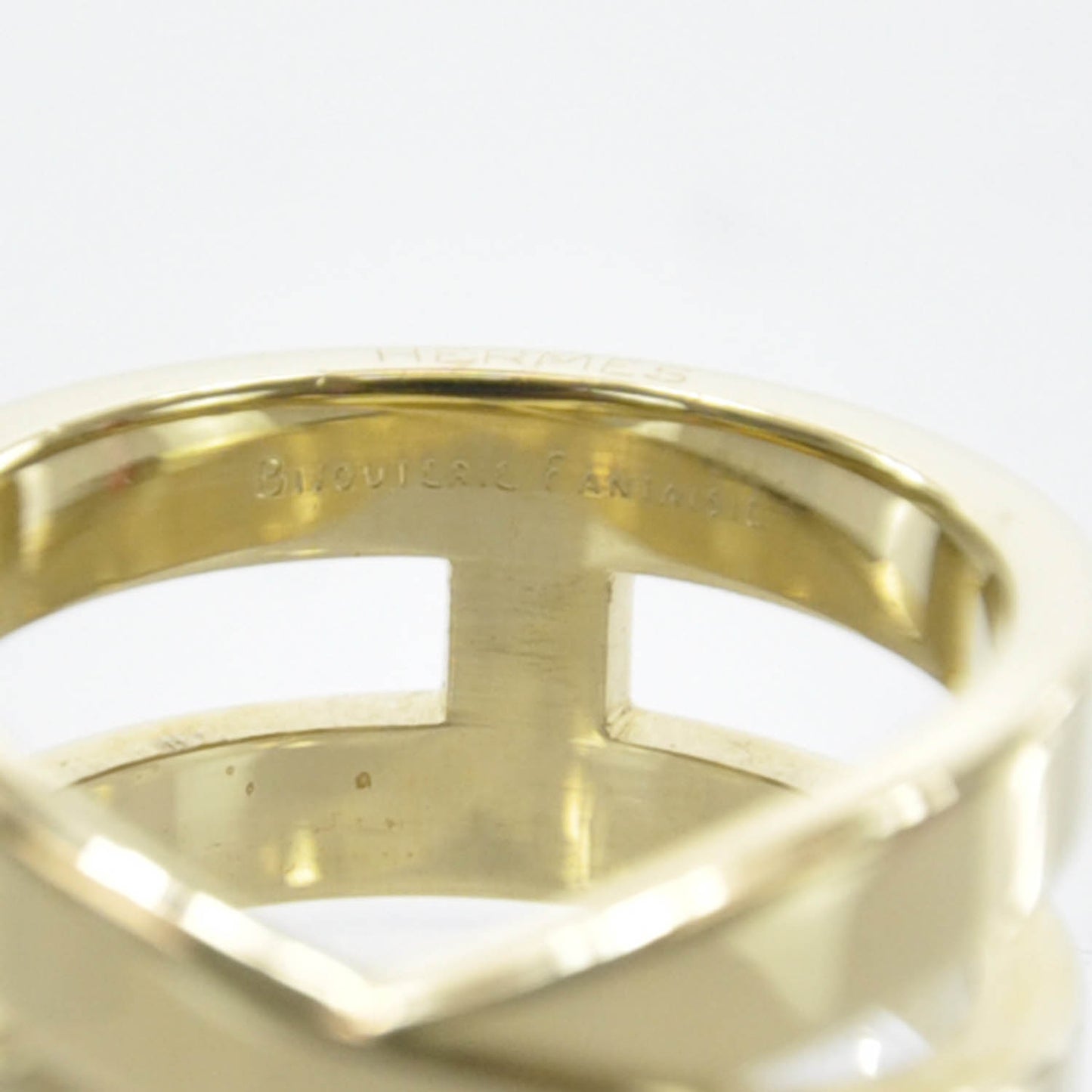 Permabrass Scarf Ring Gold