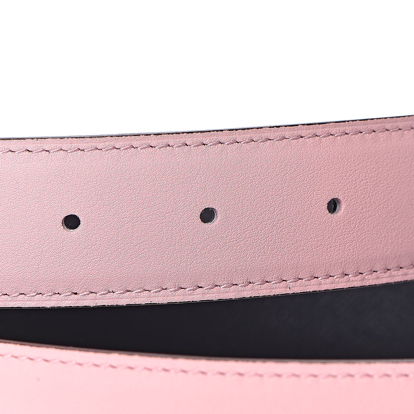 Swift Epsom Reversible 32mm Belt Strap 95 Rosa Sakura Bleu Obscur