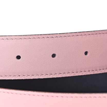 Hermes Swift Epsom Reversible 32mm Belt Strap 95 Rosa Sakura Bleu Obscur 3 of 6