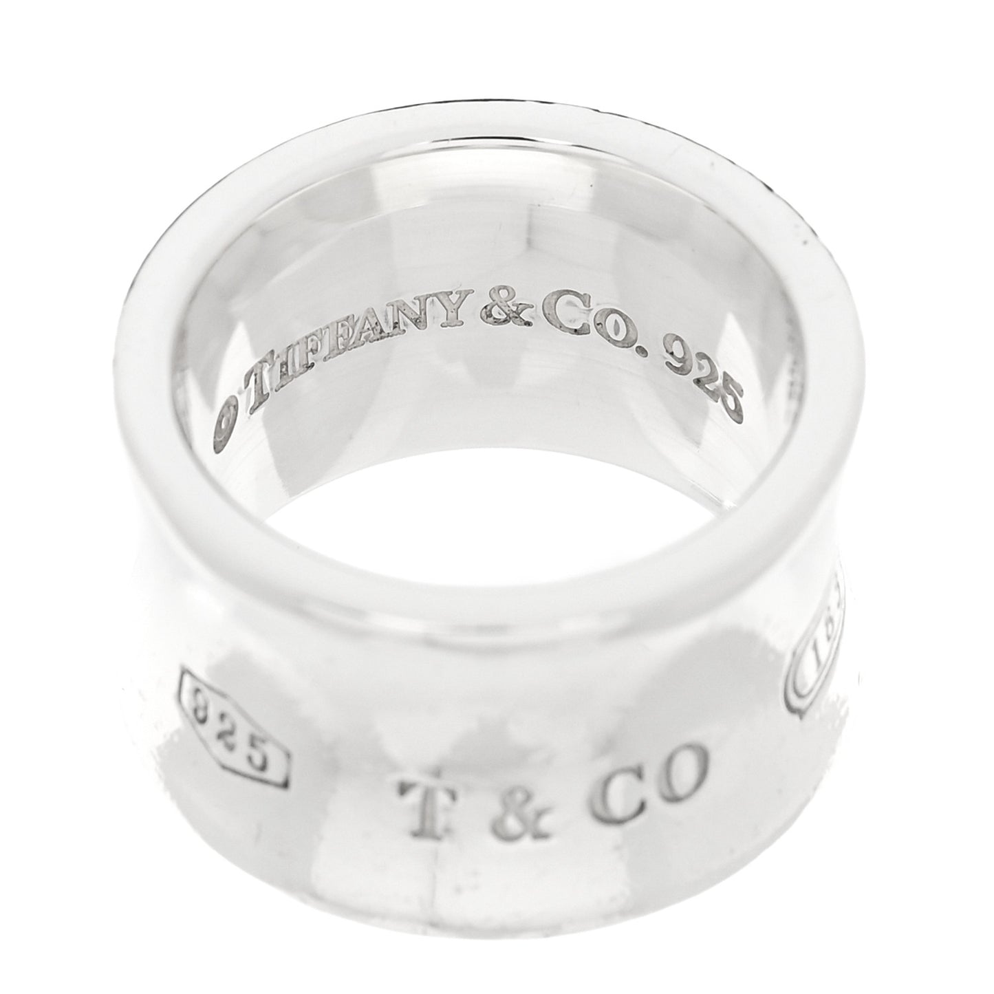 Sterling Silver Wide 1837 Band Ring 48 4.5
