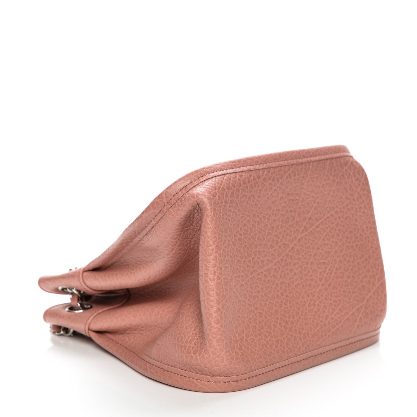 Grained Calfskin Mademoiselle Accordion Flap Pink