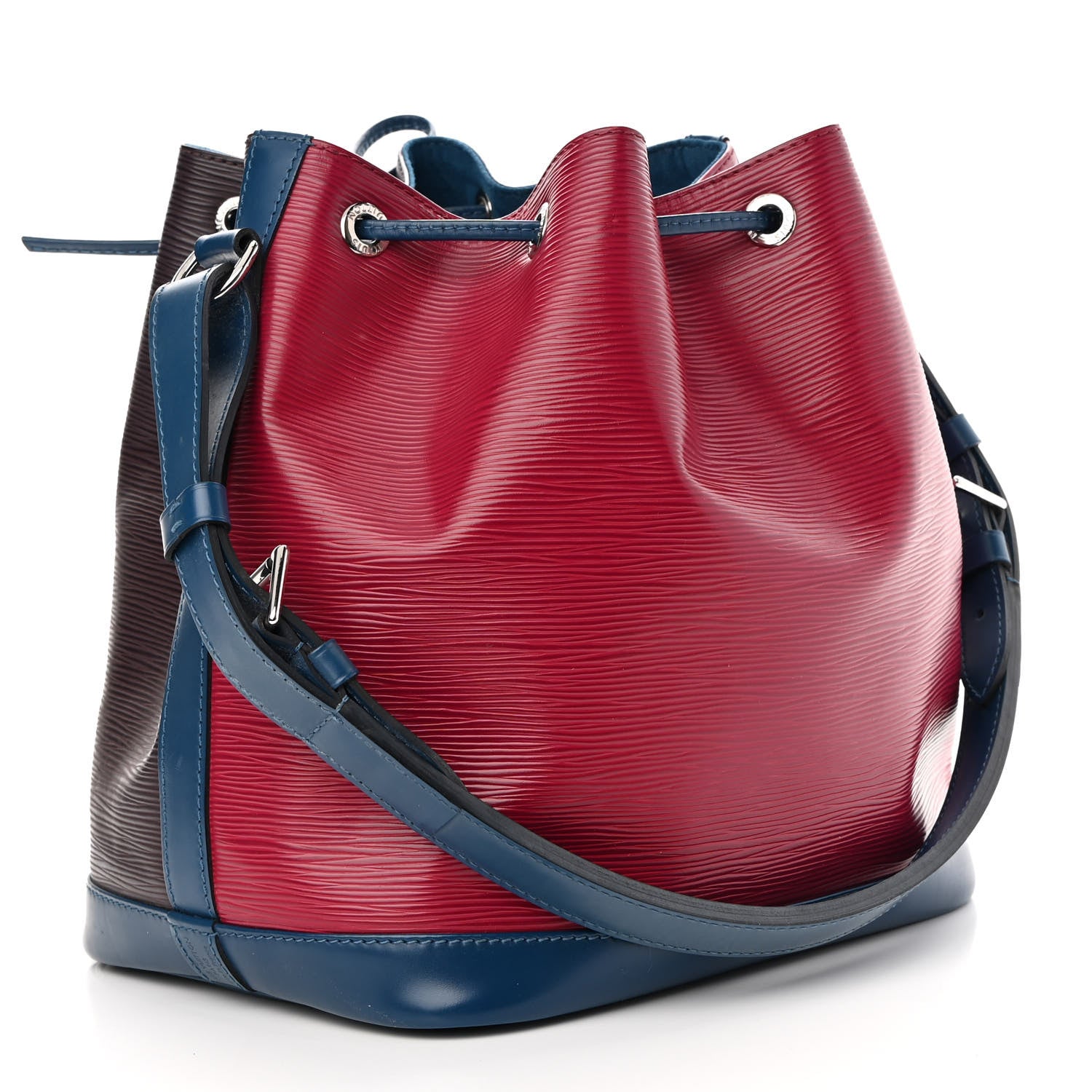 Louis Vuitton Epi Tri-Color Petit Noe NM Quetsche Fuchsia Saphir 2 of 9