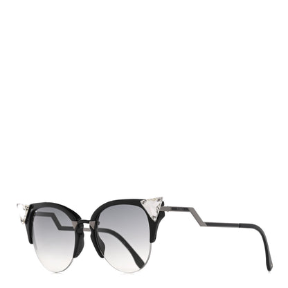 Fendi Iridia Cat Eye Sunglasses FF 0041/S Light Black 1 of 9