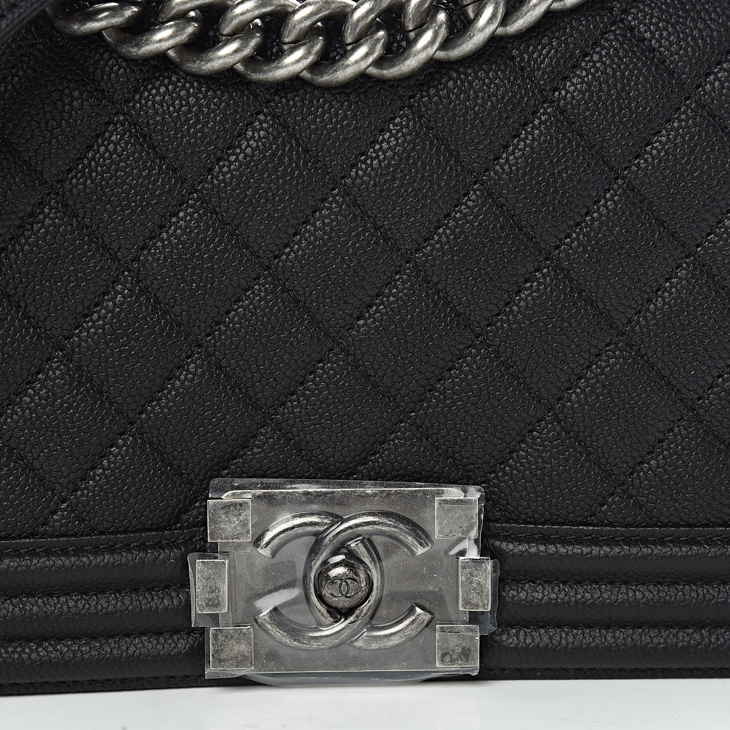 Chanel Caviar Quilted Medium Boy Flap Black 10 of 11