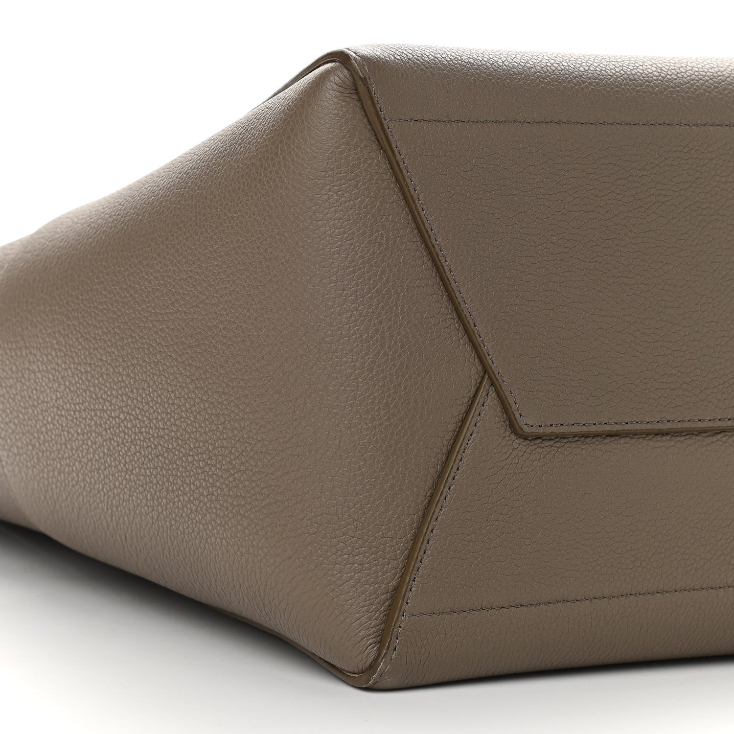 Celine Soft Grained Calfskin Sangle Bucket Bag Taupe 6 of 8