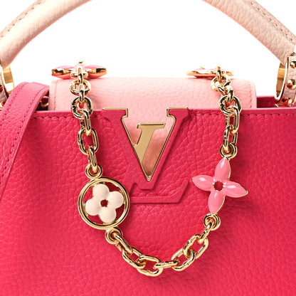 Louis Vuitton Taurillon Flower Chain Capucines Mini  Rose Pondicherry 7 of 9