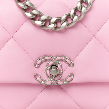 Chanel Lambskin Quilted Medium Chanel 19 Flap Pink 8 of 10