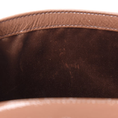 Saint Laurent Textured Patent Calfskin Monogram Large Belle De Jour Clutch Nude 12 of 14