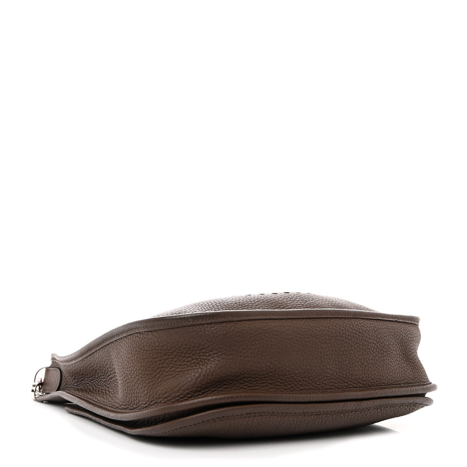 Hermes Taurillon Clemence Amazone Evelyne III PM Chocolate Rouge Casaque Bleu Saphir 4 of 11