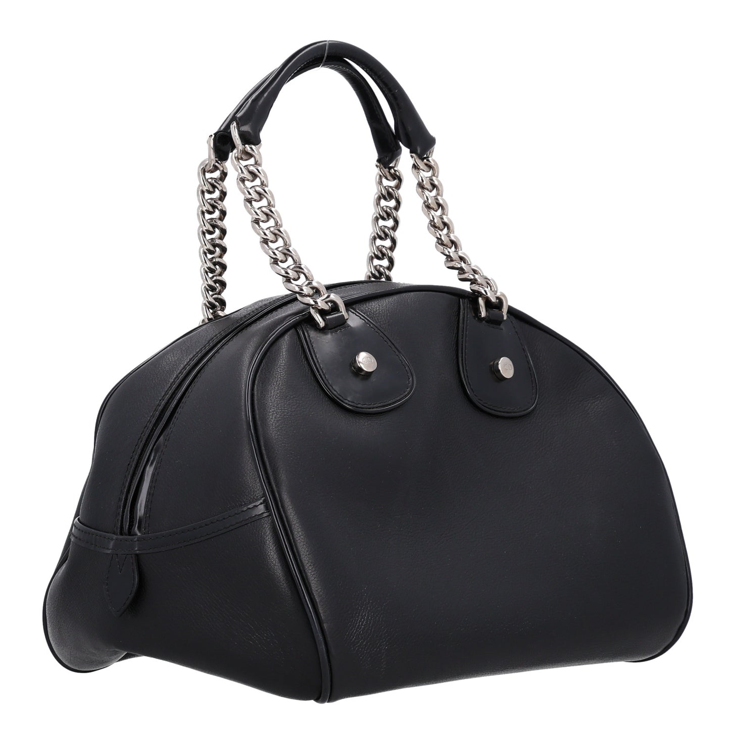 Calfskin Gambler Dice Bowler Black