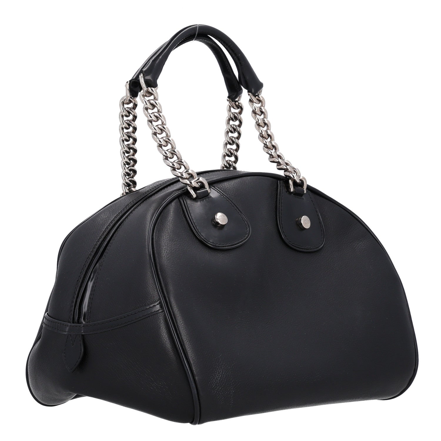 Christian Dior Calfskin Gambler Dice Bowler Black 2 of 9
