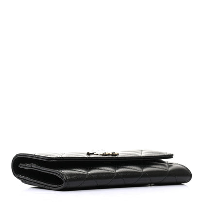 Chanel Caviar Quilted Pearl Coco Candy Wallet Black 4 of 8