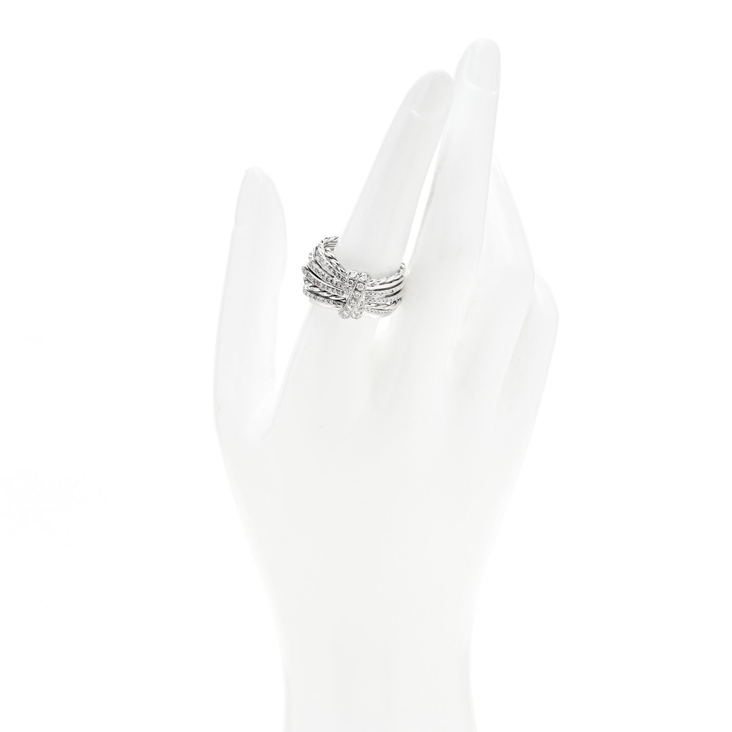 Sterling Silver Diamond Angelika Ring 57 8