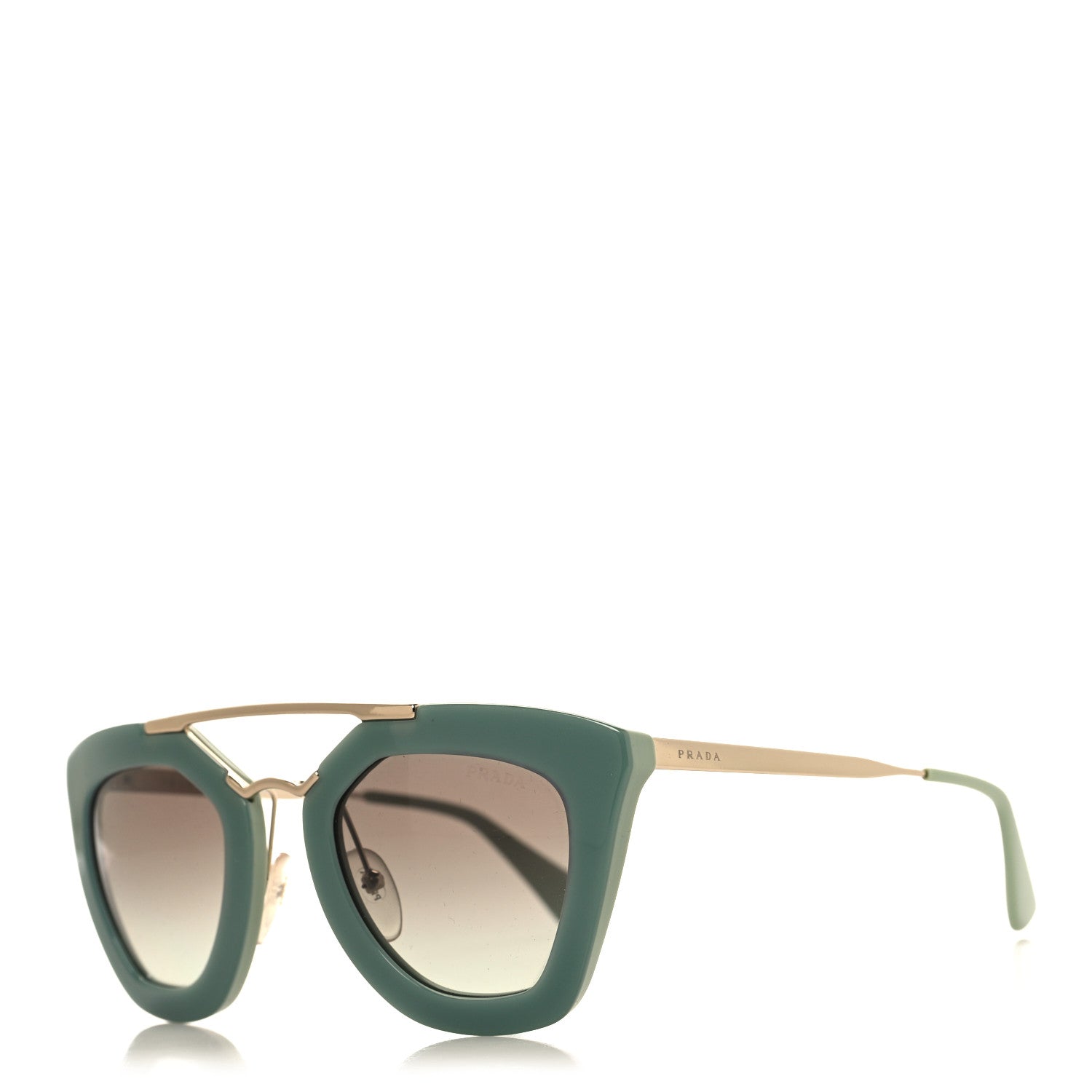 Prada Acetate Cinema Sunglasses SPR 09Q Green 1 of 7