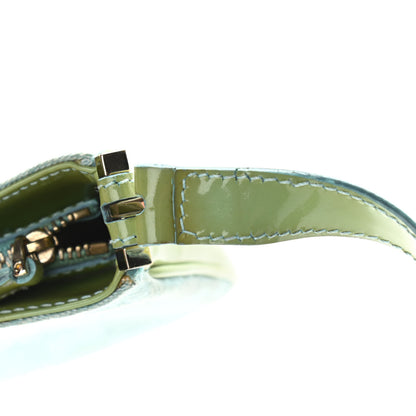 Gucci Canvas Patent Monogram Shoulder Bag Green Blue 14 of 17