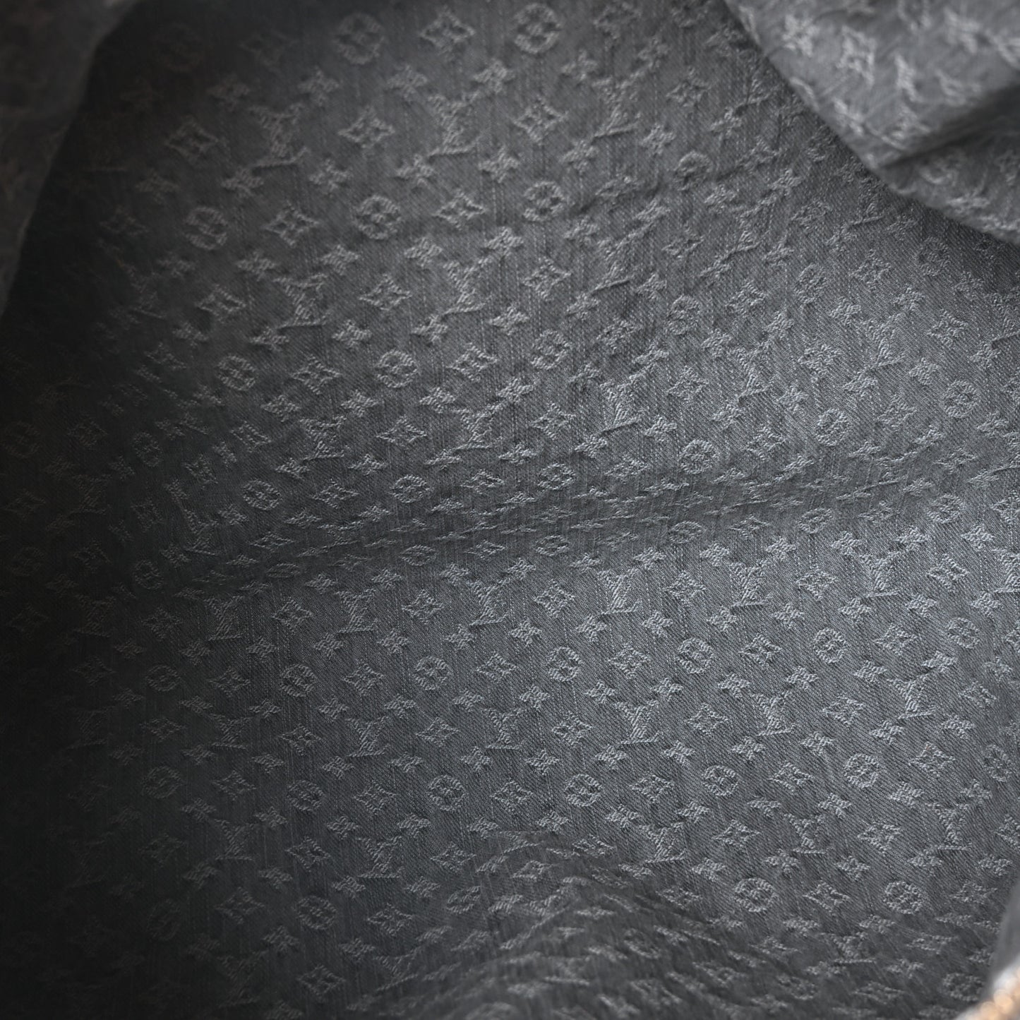 Denim Monogram Studded Keepall Bandouliere 45 Cloudy Grey