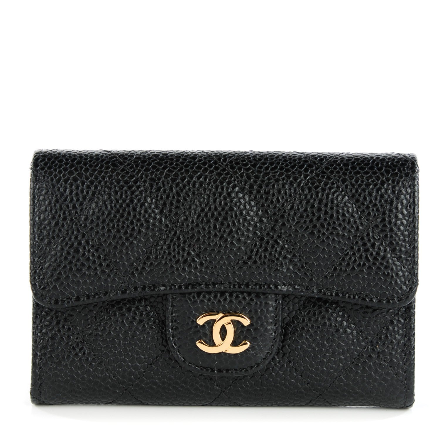 Chanel Caviar Quilted Flap Holder Black 1 of 8