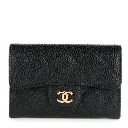 Chanel Caviar Quilted Flap Holder Black 1 of 8