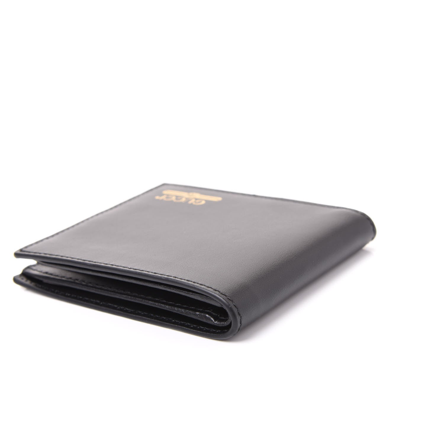 Gucci Plutone Calfskin Logo Bi-Fold Wallet Black 8 of 9