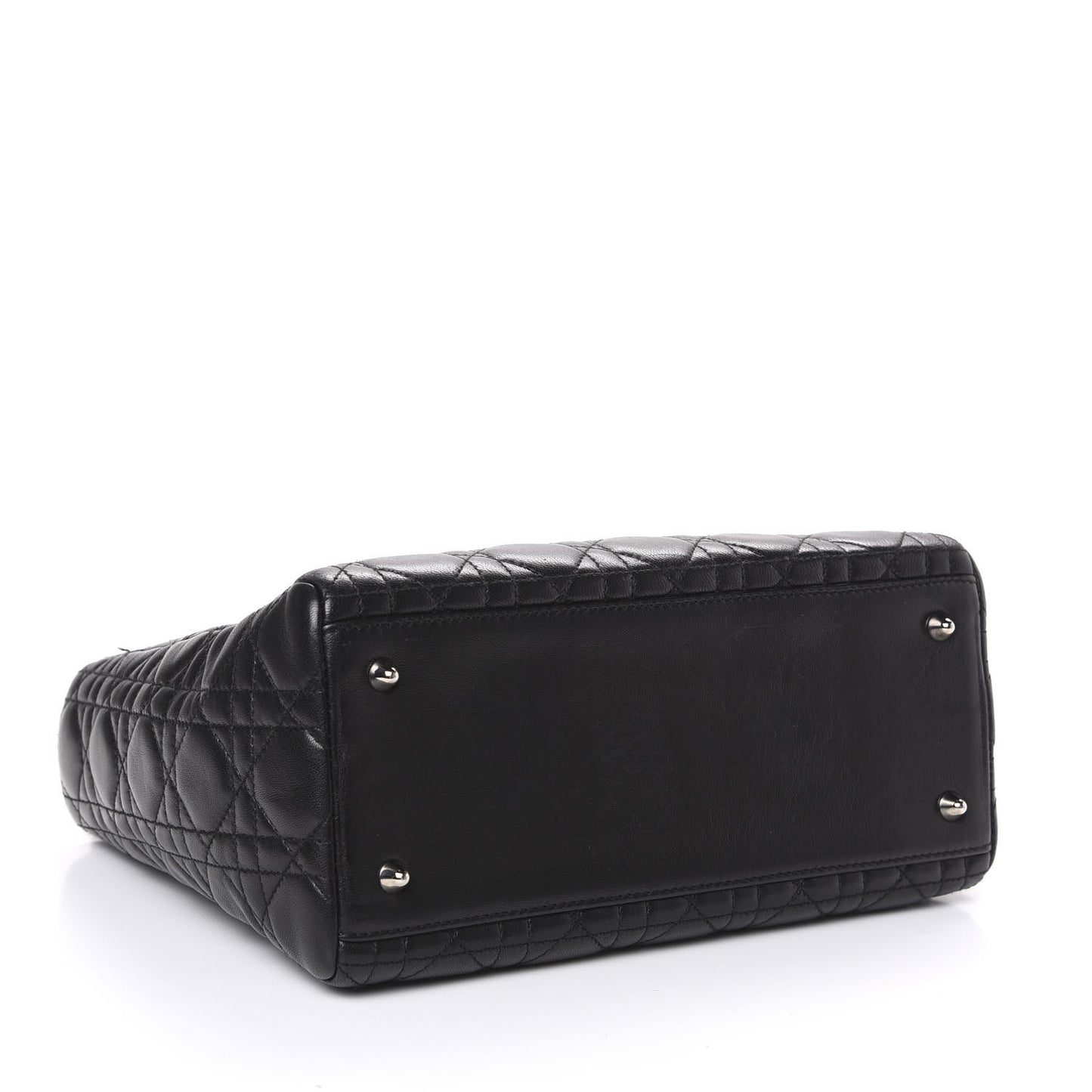 Lambskin Cannage Medium Lady Dior Black