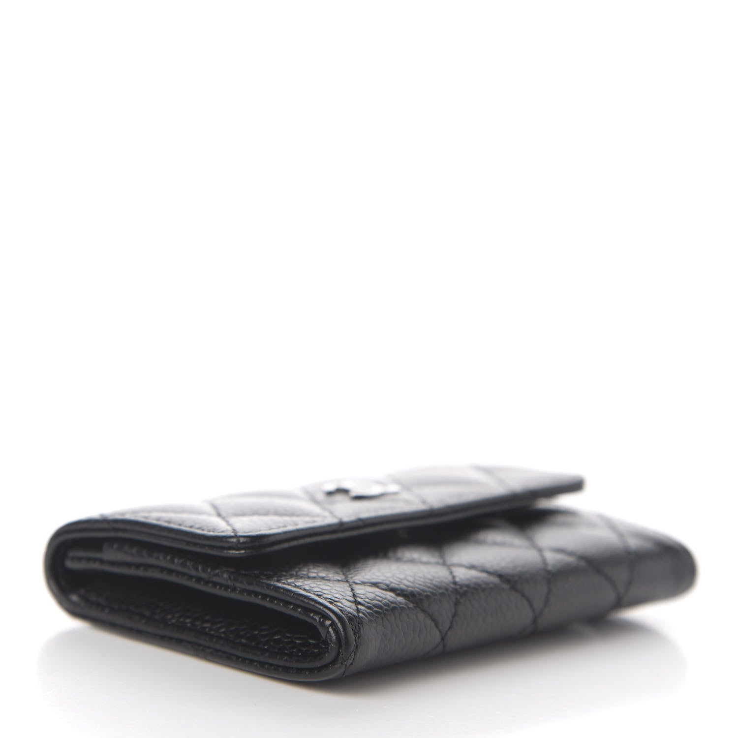 Chanel Caviar Quilted Flap Card Holder Black 3 of 7