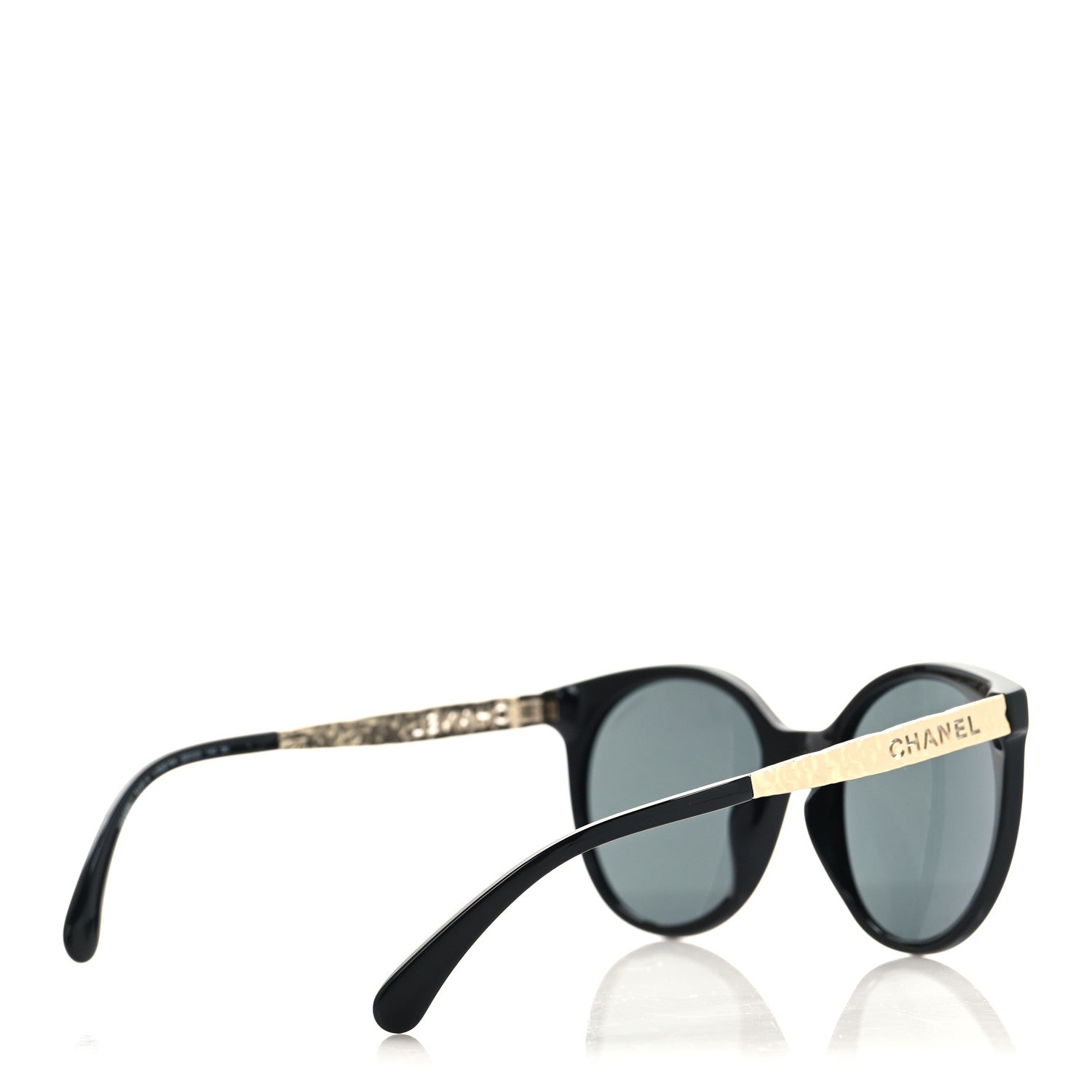 Chanel Acetate Metal Pantos Sunglasses 5440-A Black Gold 4 of 7