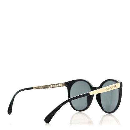Chanel Acetate Metal Pantos Sunglasses 5440-A Black Gold 4 of 7