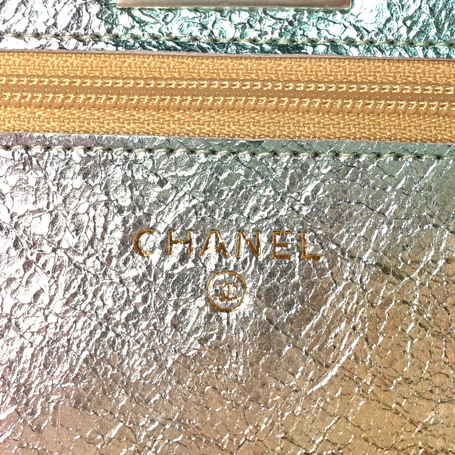 Chanel Metallic Goatskin Quilted 2.55 Reissue Wallet on Chain WOC Multicolor 6 of 12