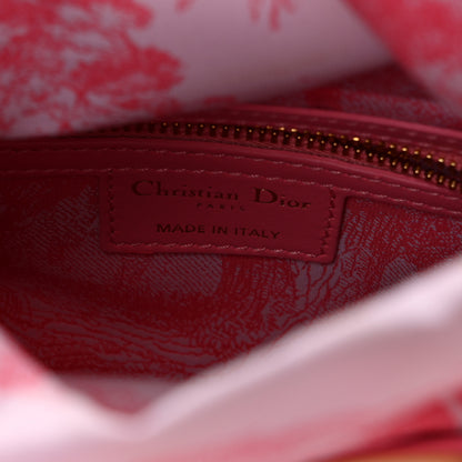 Christian Dior Wicker Oblique Mini Lady Dior Bag Fluorescent Pink 6 of 9
