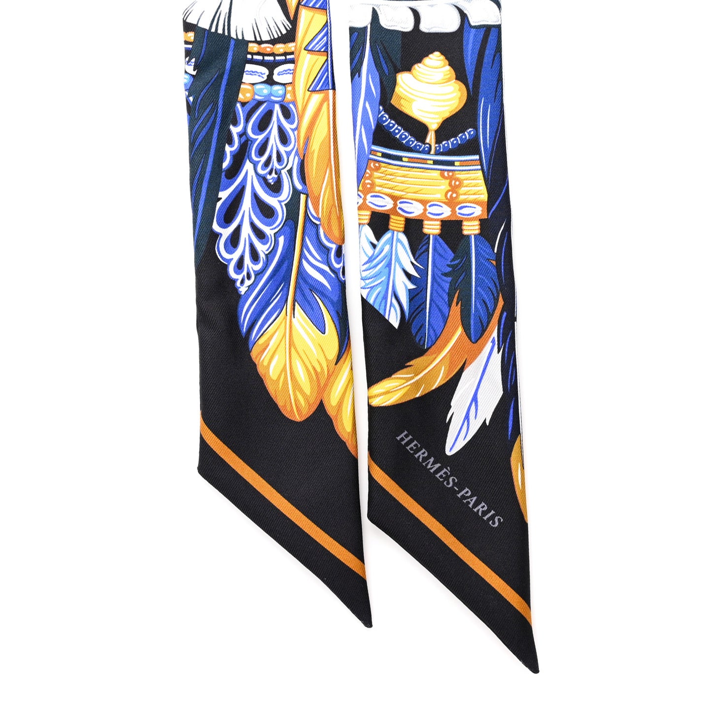 Silk La Danse Pacifique Twilly Bleu Nuit Jaune Vif