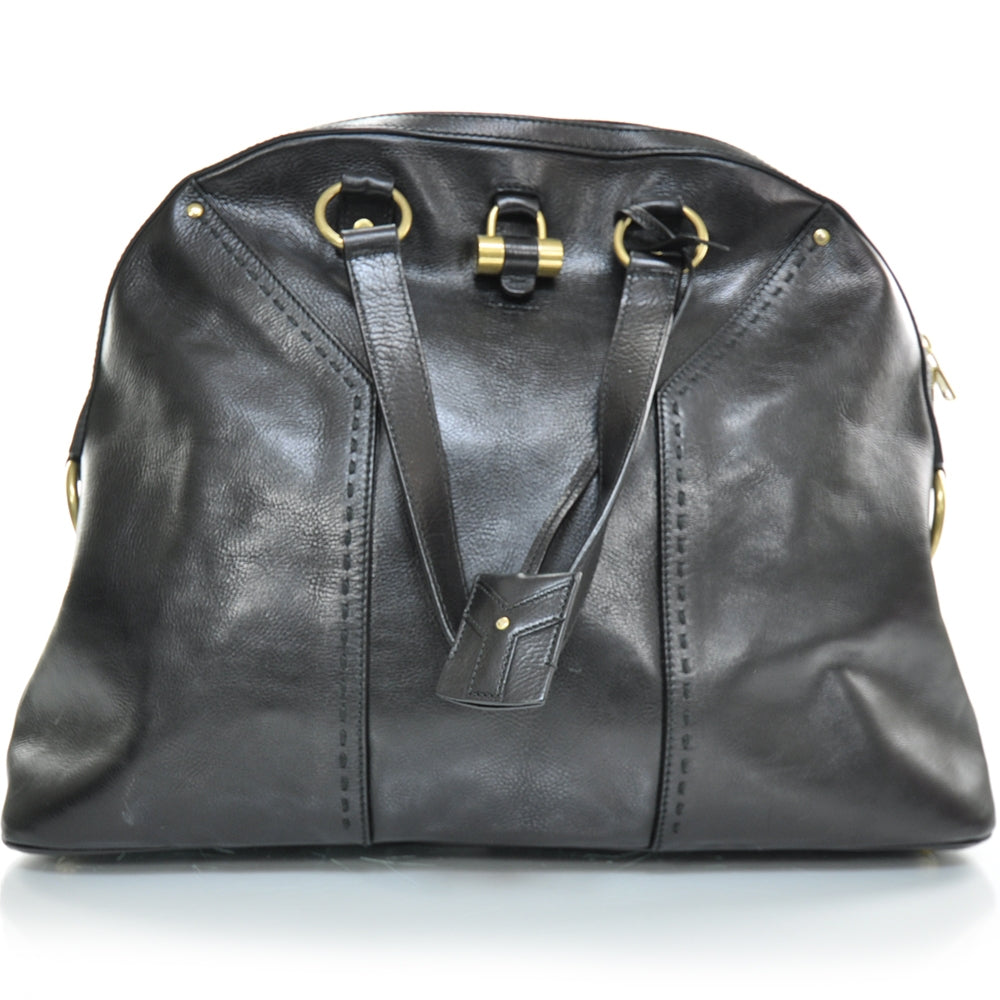 Leather Large Muse Black