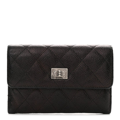 Chanel Caviar Quilted Reissue Flap Card Holder Black 1 of 10
