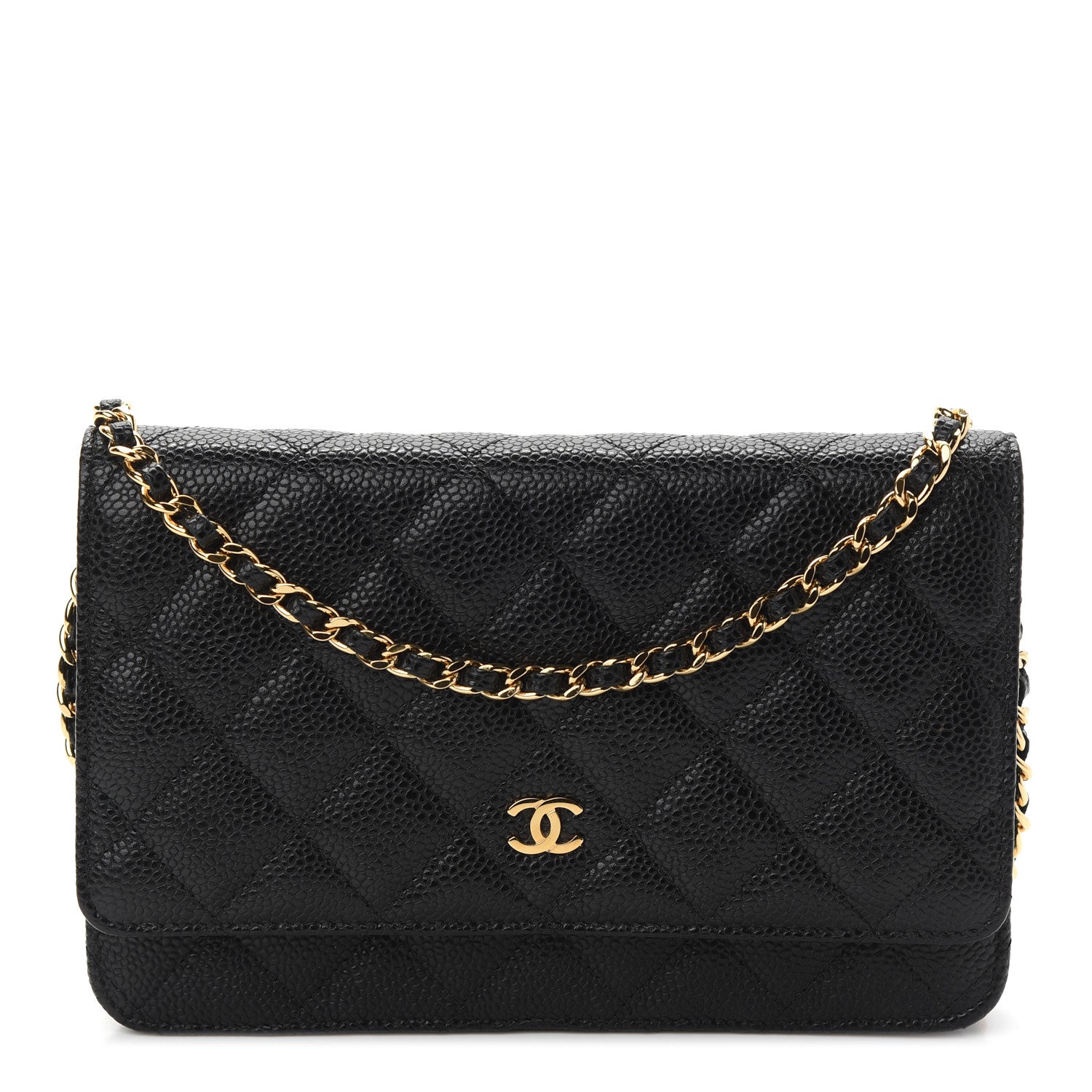 Chanel Caviar Quilted Wallet On Chain WOC Black 1 of 11