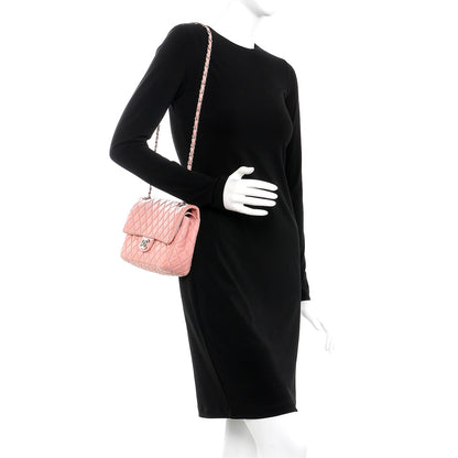 Chanel Lambskin Quilted Medium Double Flap Light Pink 2 of 13