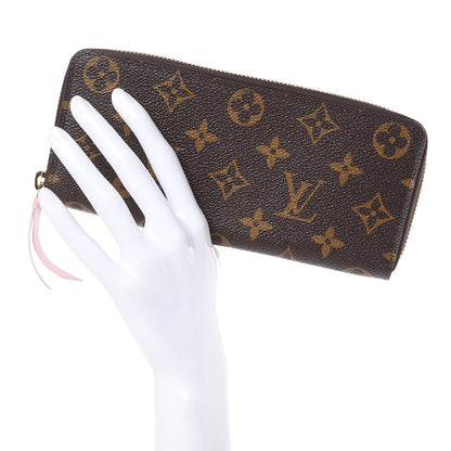 Louis Vuitton Monogram Clemence Wallet Rose Ballerine 2 of 7