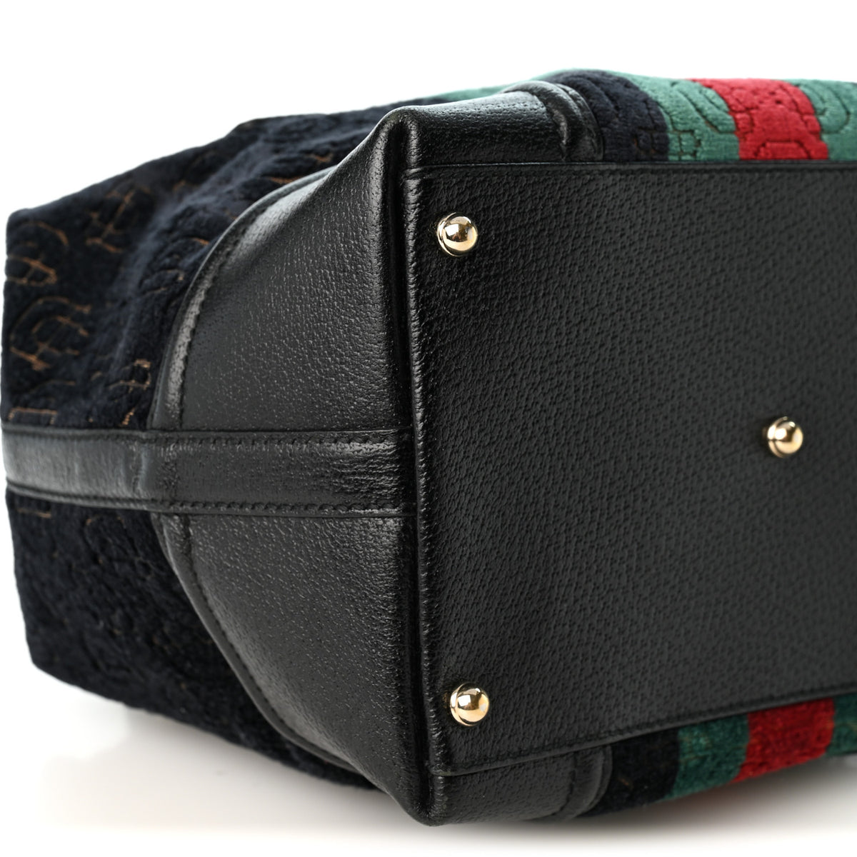 Velvet Horsebit Embossed Treasure Boston Black Multicolor