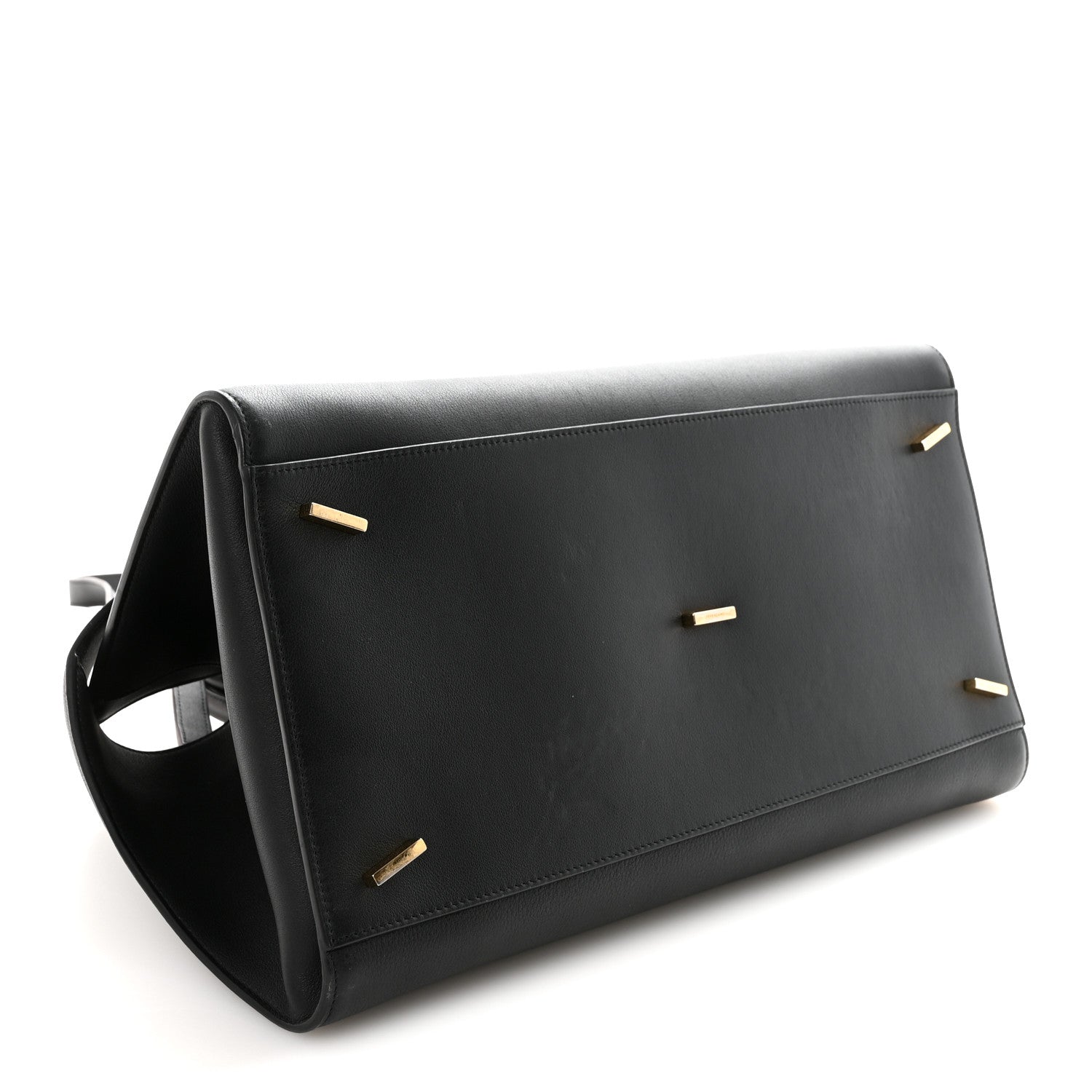 Salvatore Ferragamo Calfskin Medium Hug Bag Black 3 of 9